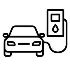Car gas station icon on white background vector
Vector car icon