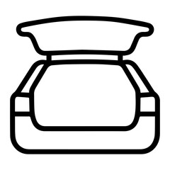 Car trunk icon on white background vector Vector icon cars © Roman