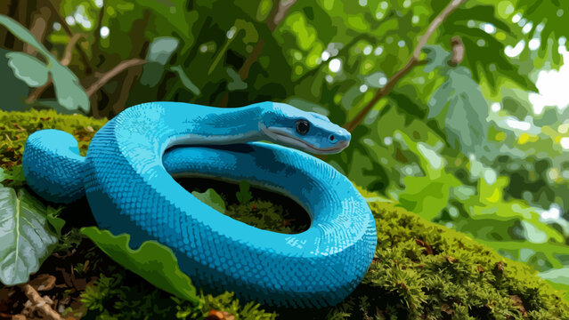 Blue python
