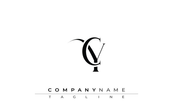 Initial CY Logo Design Vector. Elegant Monogram Logo Design with Decorative Elements and Typography