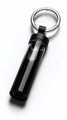 Fototapeta premium Sleek black key ring container