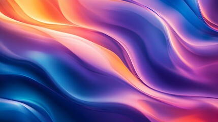 Fototapeta premium Vibrant Abstract Waves with Rich Colors and Smooth Gradients
