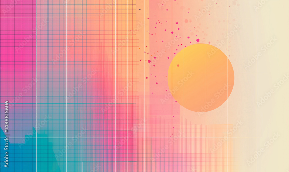 Aufkleber dynamic business analytics visualization abstract artistic background digital art colorful gradient 