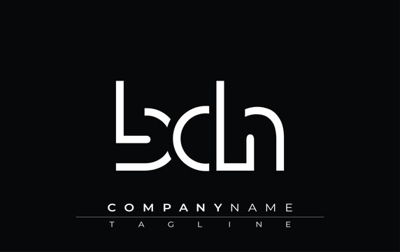 BCH abstract letter design. Modern Business Logo Design With Abstract Typography and Contemporary Style