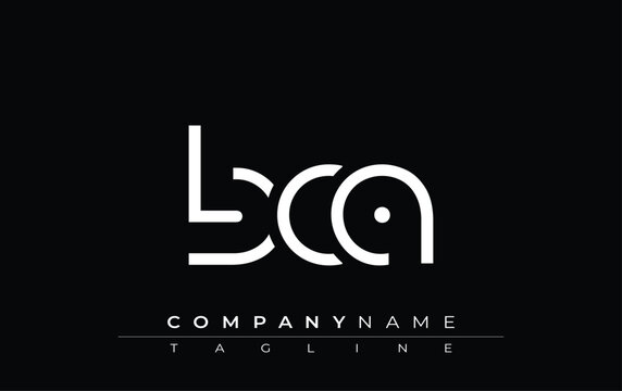 BCA abstract letter design. Modern Business Logo Design With Abstract Typography and Contemporary Style