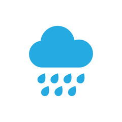 weather rain rainy icon vector
