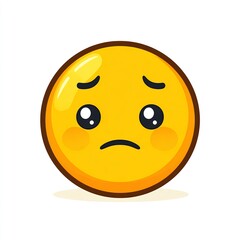 Fototapeta premium nauseated face emoji feeling sick icon