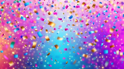 Colorful confetti background