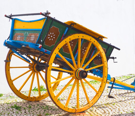 Traditional Portuguese wooden carriage