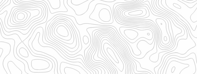 Topographic map background geographic line map with elevation assignments. The black on white contours topography stylized height of the lines map.  © Alibuss