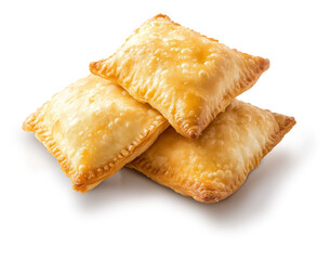 Pasteis frito, delicioso salgado brasileiro em fundo transparente