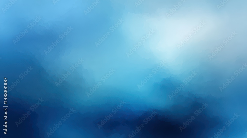 Poster abstract blue background with soft gradients and subtle texture for creative projects and artworks