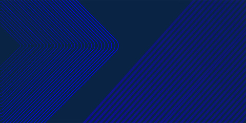 Blue background. Vector abstract, science, futuristic, energy technology concept. Digital image of light rays, stripes lines with blue light over dark blue background