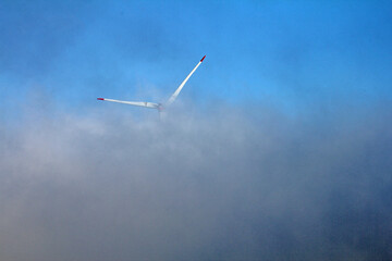 wind turbine against blue sky