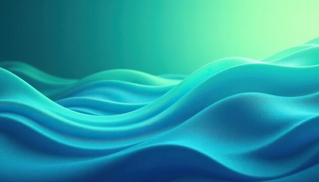 Abstract wavy lines, flowing pattern in calming blues and greens , graphic, flowing