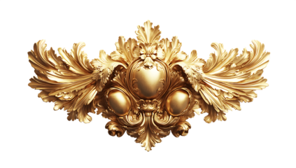 Ornate gold baroque style decorative element