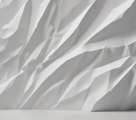 Obraz premium Deep creases, sharp folds, textured white paper , abstract texture, surface, image