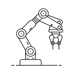 robotics arm icon, robotics arm vector illustration-simple illustration of robotics arm , perfect for robotics arm logos and icons