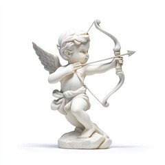 Cupid with bow and arrow aiming 