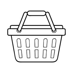 shopping basket icon, shopping basket vector illustration-simple illustration of shopping basket , perfect for shopping basket logos and icons
