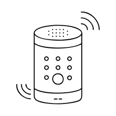 smart speaker icon, smart speaker vector illustration-simple illustration of smart speaker , perfect for smart speaker logos and icons