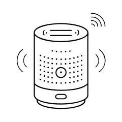 smart speaker icon, smart speaker vector illustration-simple illustration of smart speaker , perfect for smart speaker logos and icons
