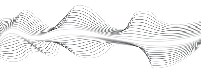 Abstract wave line element. Wave with blend lines . A curved wavy line, . A curved wavy line, . Digital equaliser of a frequency track. Vector
