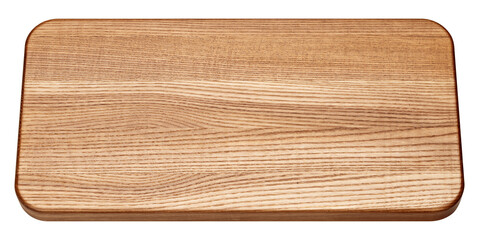 wooden Cutting Board, isolated on white background, full depth of field