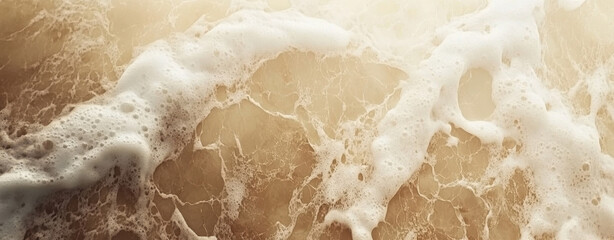 Obraz premium Golden Hour Beach Waves Texture