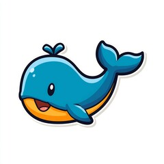 happy whale cartoon 