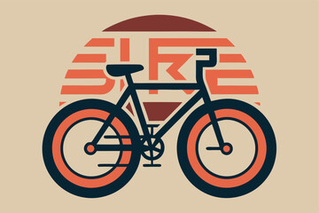 Fototapeta premium Bycycle rider concept t shirt design vector