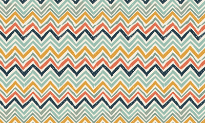 Traditional Inspired Chevron & Zigzag Weave Patterns Background