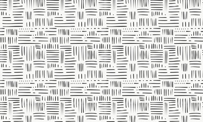 Minimalist Monochrome Sketchy Patterns - Abstract Geometric Textures