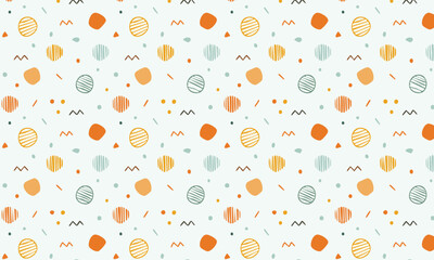 Charming Hand-Drawn Elements - Versatile Seamless Pattern 