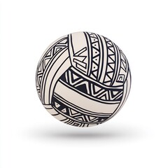 volleyball with tribal pattern 