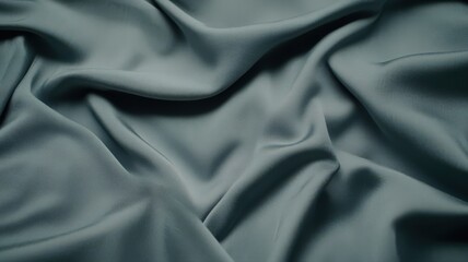 Obraz premium Luxurious Blue Satin Fabric with Gentle Waves