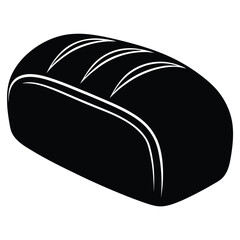 loaf of bread with knife