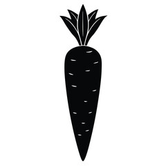 vector illustration of a carrot