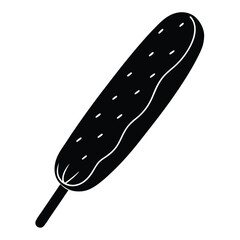 sausage isolated on white