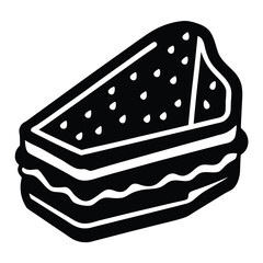 vector illustration of a cake