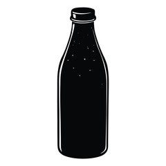 beer bottle isolated on white
