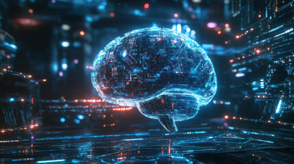 Illuminating Innovation: Bulb Symbolizing Future Technology and AI Concepts

