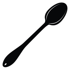 spoon on white background