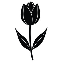 Obraz premium black and white flower