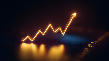 Gold investment stock market diagram concept isolated on 3d background with business financial economy trade wealth banking chart. Growth marketing forex money finance currency success profit graph