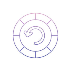 Spin Button Vector icon