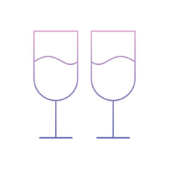 Casino Drinks Vector icon