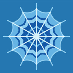 Obraz premium -spider-web-covered-in-frost--winter-themed---- (3).eps