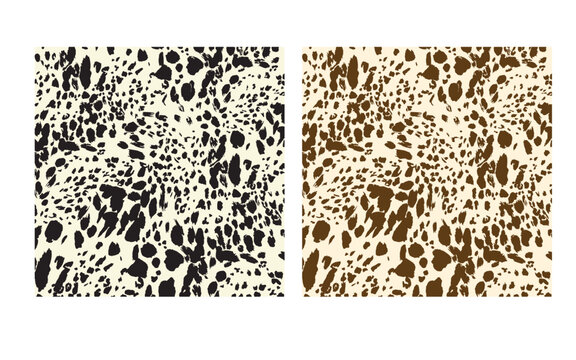Seamless black and brown leopard print. textile design. Animal pattern design. Modern seamless leopard pattern. Wildlife, texture for textile, fabric print.