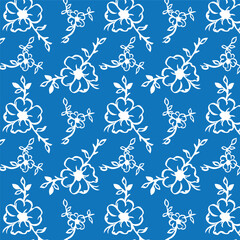 beautiful Seamless floral pattern. Spring wallpaper